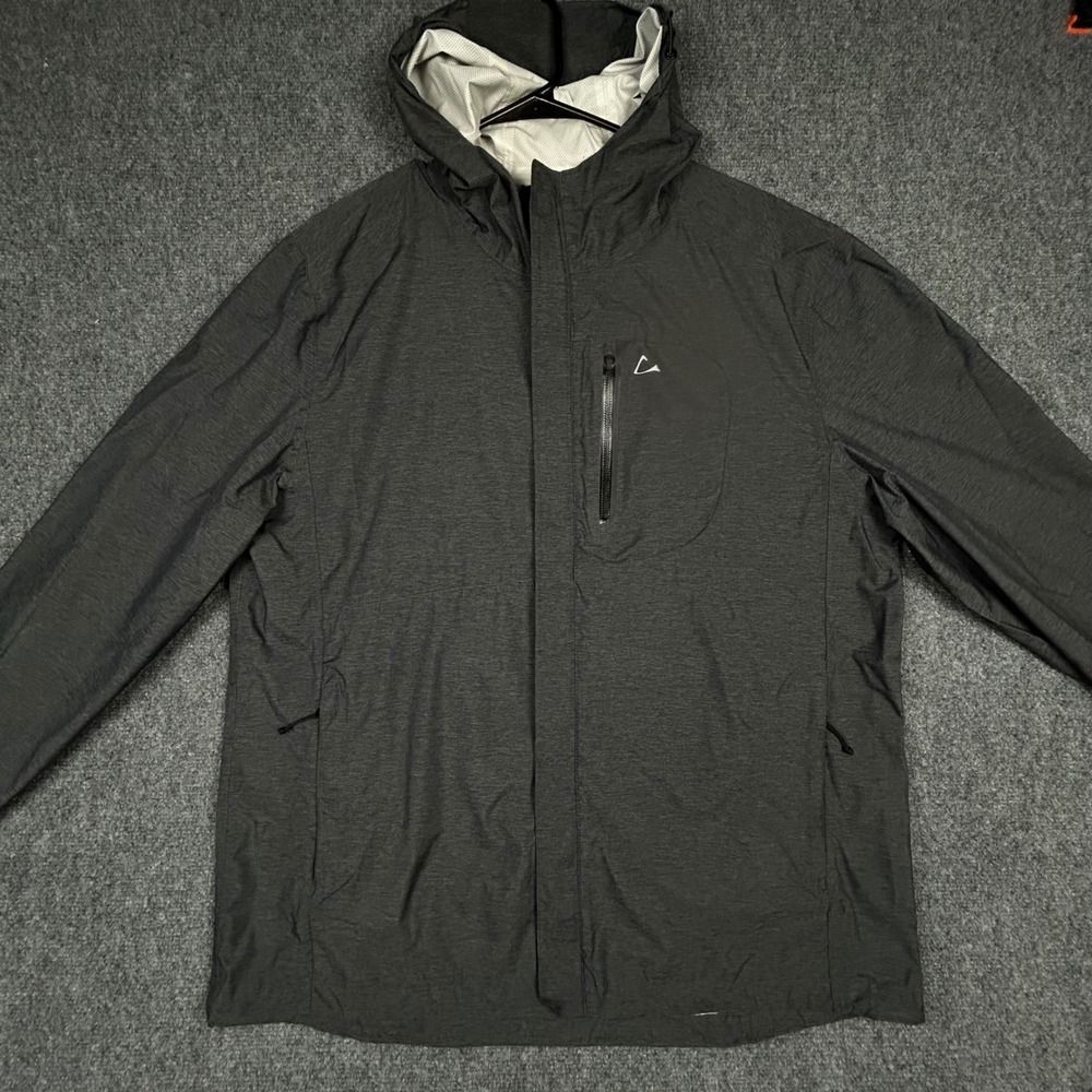 Paradox Windbreaker Jacket Mens XL Charcoal Grey Hooded Water Repellent Gorpcore